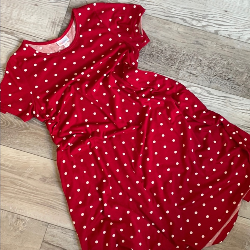 🆓🛳 LuLaRoe Polka Dot + Heart Valentine’s Jessie